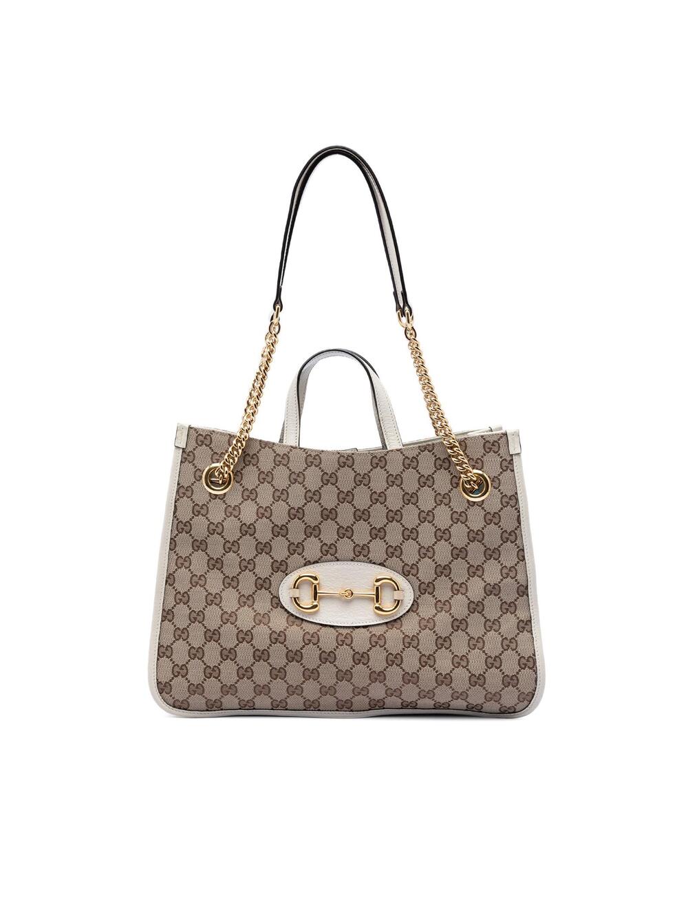 Gucci Medium Gg Canvas Horsebit Chain #374102G92B